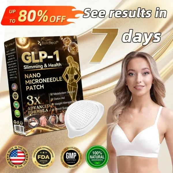 𝐁𝐮𝐢𝐥𝐝𝐋𝐞𝐚𝐟® 𝐆𝐋𝐏-𝟏 Slimming & health NANO MICRONEEDLE PATCH
