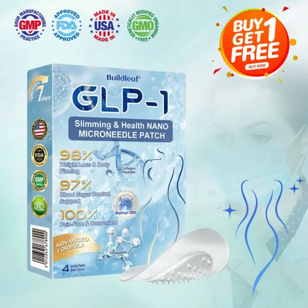 🎯 FDA Registered | Up to 80% OFF | BuildLeaf® GLP-1 Slimming Patch with Collagen + Matrixyl 3000
