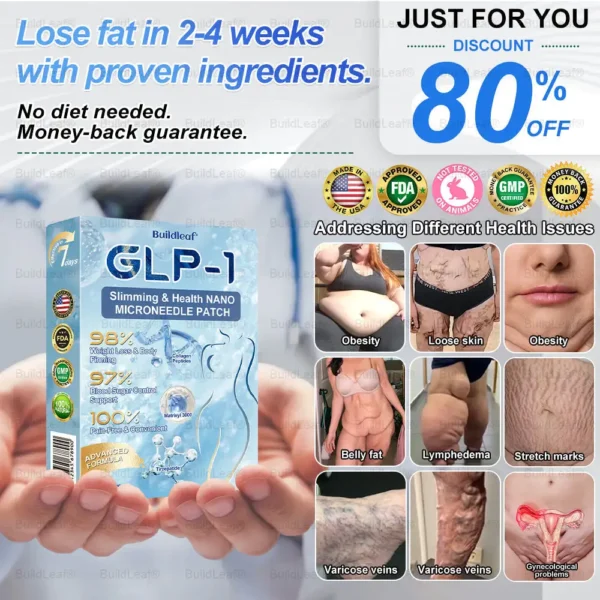 🎯 FDA Registered | Up to 80% OFF | BuildLeaf® GLP-1 Slimming Patch with Collagen + Matrixyl 3000
