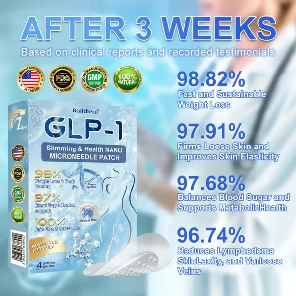 🎯 FDA Registered | Up to 80% OFF | BuildLeaf® GLP-1 Slimming Patch with Collagen + Matrixyl 3000