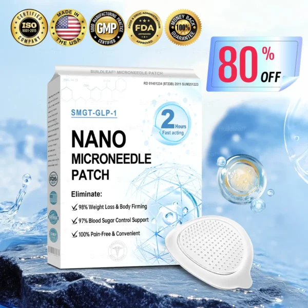 LAST DAY FOR 80% OFF|BuildLeaf® GLP-1 Nano-Microneedle Patch (solves obesity, cardiovascular disease, diabetes, sleep apnea, joint problems, etc.)