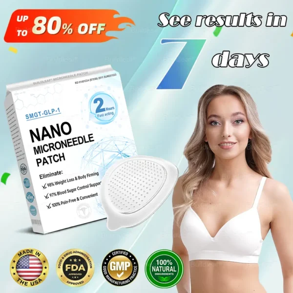 LAST DAY FOR 80% OFF|BuildLeaf® GLP-1 Nano-Microneedle Patch (solves obesity, cardiovascular disease, diabetes, sleep apnea, joint problems, etc.)