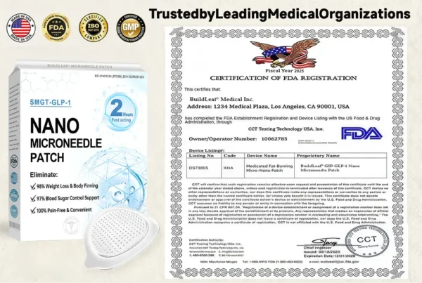LAST DAY FOR 80% OFF|BuildLeaf® GLP-1 Nano-Microneedle Patch (solves obesity, cardiovascular disease, diabetes, sleep apnea, joint problems, etc.)