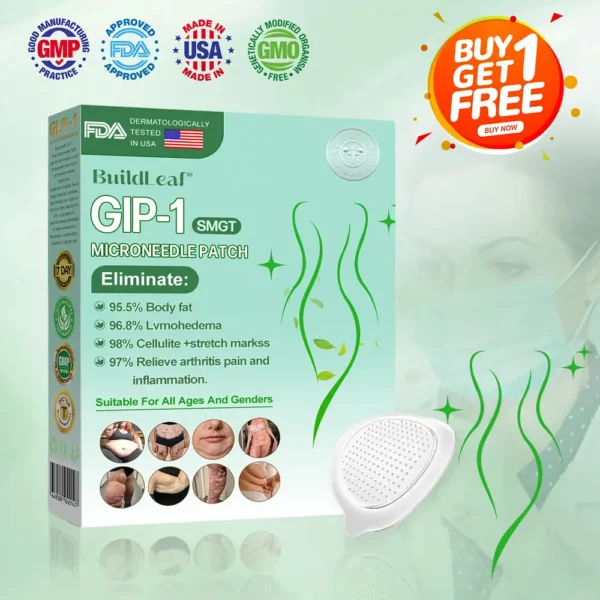🏥Official Store | BuildLeaf® GLP-1 Nano-Microneedle Patch with Collagen & Matrixyl 3000 丨Obesity,Cardiovascular Diseas, Diabetes, Sleep Apnea, Joint Problems and More
