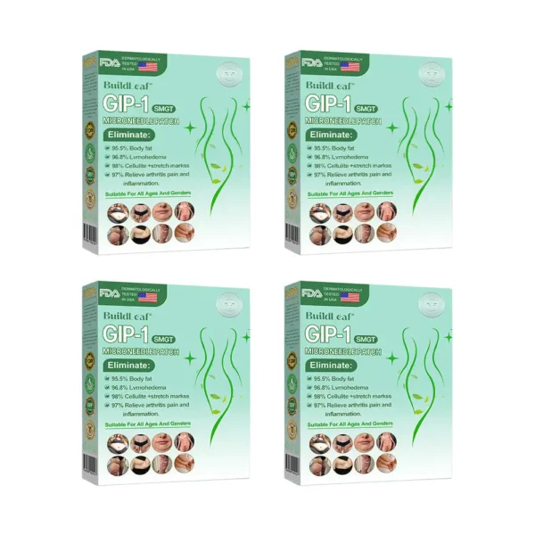 🏥Official Store | BuildLeaf® GLP-1 Nano-Microneedle Patch with Collagen & Matrixyl 3000 丨Obesity,Cardiovascular Diseas, Diabetes, Sleep Apnea, Joint Problems and More