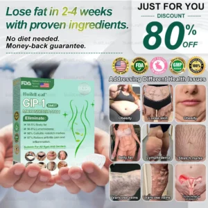 🏥Official Store | BuildLeaf® GLP-1 Nano-Microneedle Patch with Collagen & Matrixyl 3000 丨Obesity,Cardiovascular Diseas, Diabetes, Sleep Apnea, Joint Problems and More