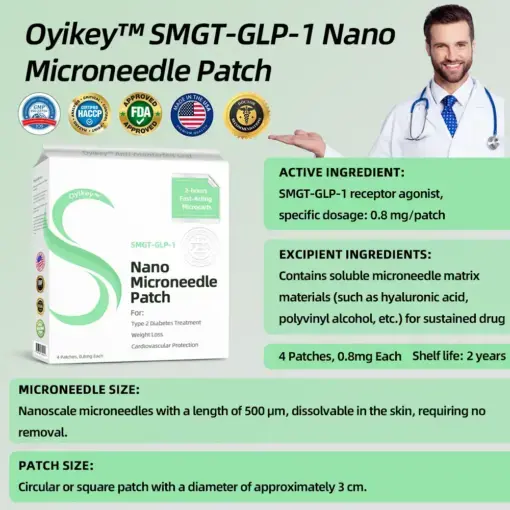 0yikey™ SMGT-GLP-1 Nano Microneedle Patch