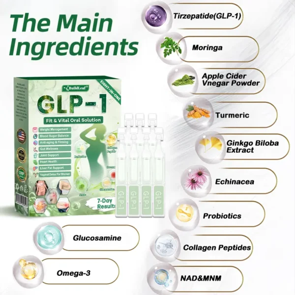 🏥FDA Official Store | 𝑩𝒖𝐢𝒍𝒅𝑳𝒆𝐚𝒇® GL𝐏-1 8-𝒊𝒏-1 𝙁𝙞𝙩 & 𝙑𝙞𝙩𝙖𝙡 𝖮𝗋𝖺𝗅 𝙎𝙤𝙡𝙪𝙩𝙞𝙤𝙣  (𝑱𝒖𝒔𝒕 𝒐𝒏𝒄𝒆 𝒂 𝒅𝒂𝒚, 𝒗𝒊𝒔𝒊𝒃𝒍𝒆 𝒄𝒉𝒂𝒏𝒈𝒆𝒔 𝒊𝒏 7 𝒅𝒂𝒚𝒔) ✅ 𝑭𝒐𝒓 𝒐𝒃𝒆𝒔𝒊𝒕𝒚, 𝒄𝒂𝒓𝒅𝒊𝒐𝒗𝒂𝒔𝒄𝒖𝒍𝒂𝒓 𝒉𝒆𝒂𝒍𝒕𝒉, 𝒅𝒊𝒂𝒃𝒆𝒕𝒆𝒔, 𝒔𝒍𝒆𝒆𝒑 𝒂𝒑𝒏𝒆𝒂, 𝒈𝒖𝒕 𝒉𝒆𝒂𝒍𝒕𝒉, 𝒋𝒐𝒊𝒏𝒕 𝒊𝒔𝒔𝒖𝒆𝒔, 𝒂𝒏𝒅 𝒎𝒐𝒓𝒆