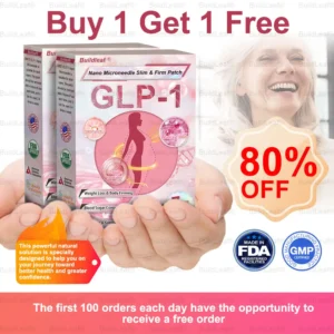 US 🏥FDA Store | 𝐵uil𝗱𝐿ea𝐟® 𝐆𝐋𝐏-𝟏 Support 𝑁ano 𝑀icroneedle 𝑃atch with Collagen & Matrixyl 3000 丨Obesity,Cardiovascular Diseas, Diabetes, Sleep Apnea, Joint Problems and More (Pink)