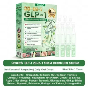 Croaie® 𝗚𝗟𝗣-𝟭 𝟐𝟎-𝐢𝐧-𝟏 𝐒𝐥𝐢𝐦 & 𝐇𝐞𝐚𝐥𝐭𝐡 𝐎𝐫𝐚𝐥 𝐒𝐨𝐥𝐮𝐭𝐢𝐨𝐧