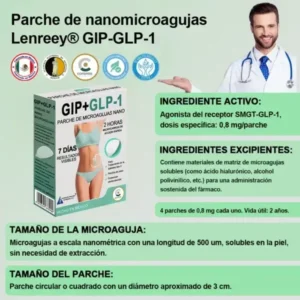Lenreey® GIP+GLP-1 Parche de Microagujas Nano