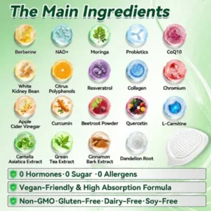 Slimoly™ Moringa & Berberine 10-IN-1 Advanced Nano Microneedle Patch